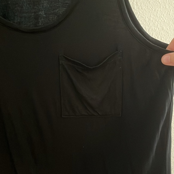 Theory Black Pocket Tank Top Size Medium - Picture 3 of 5